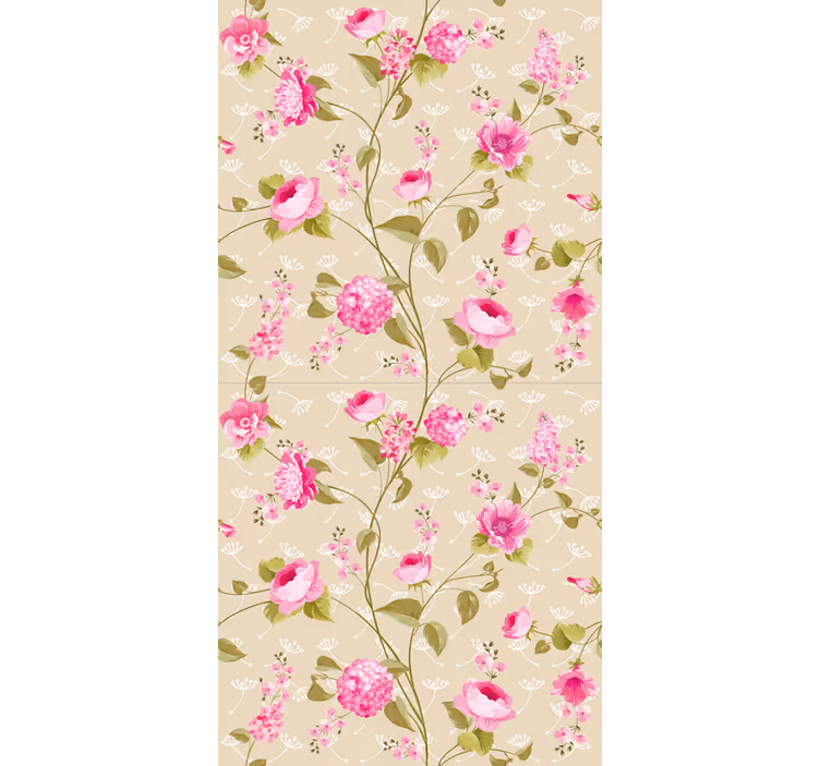 Rollo mit Blumen Vintage blumendruck - TenStickers