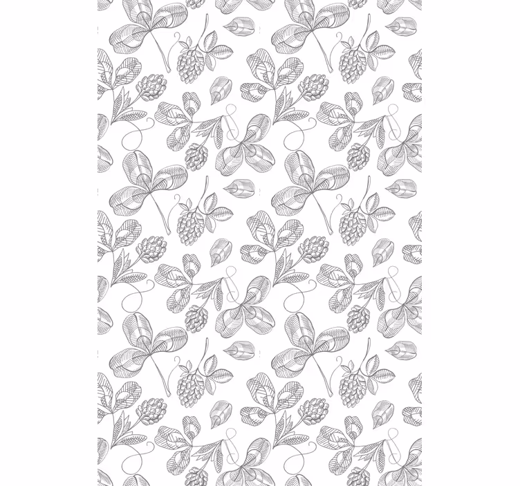 Rollo mit Blumen Blumenstickerei - TenStickers