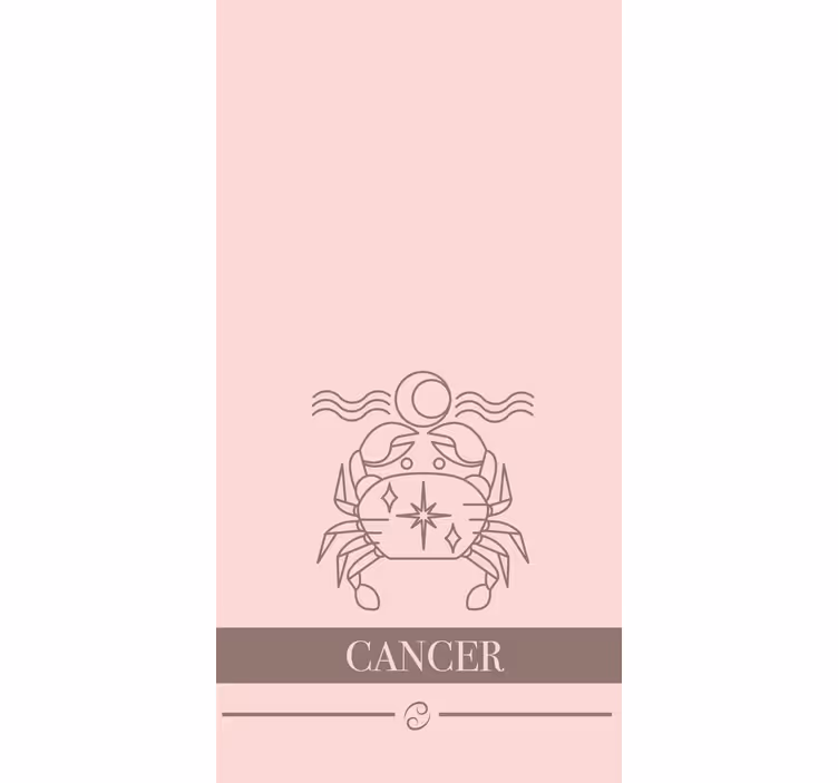 Rollo Fenster Spruch krebs-sternzeichen-emblem - TenStickers