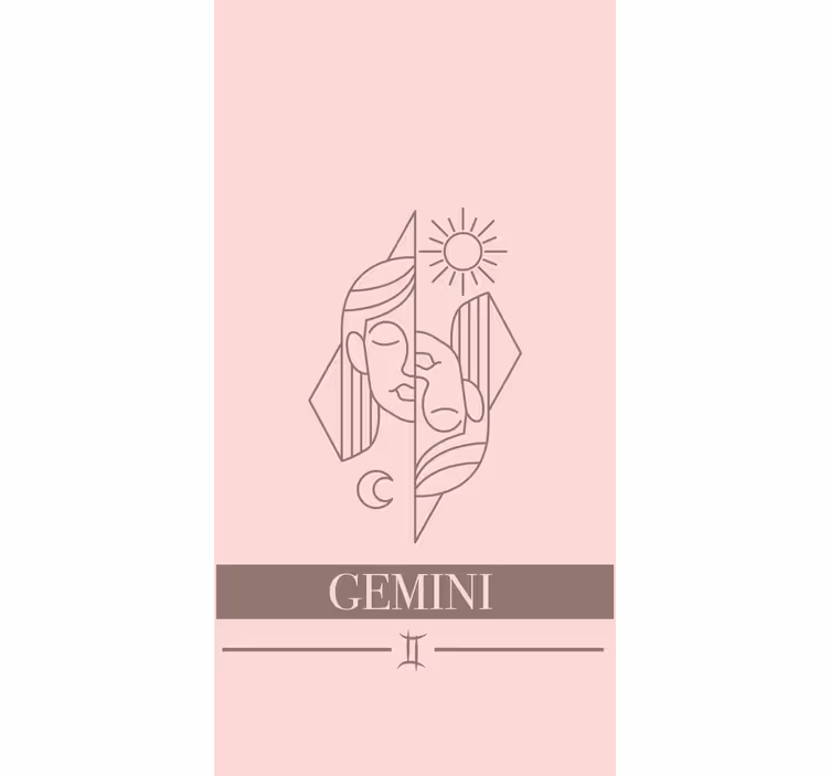 Rollo fenster spruch zwillinge sternzeichen design - TenStickers