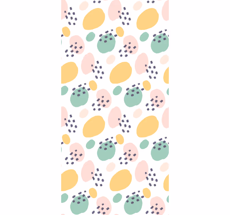 Rollo Fenster Jugendzimmer pastell abstrakte formen - TenStickers