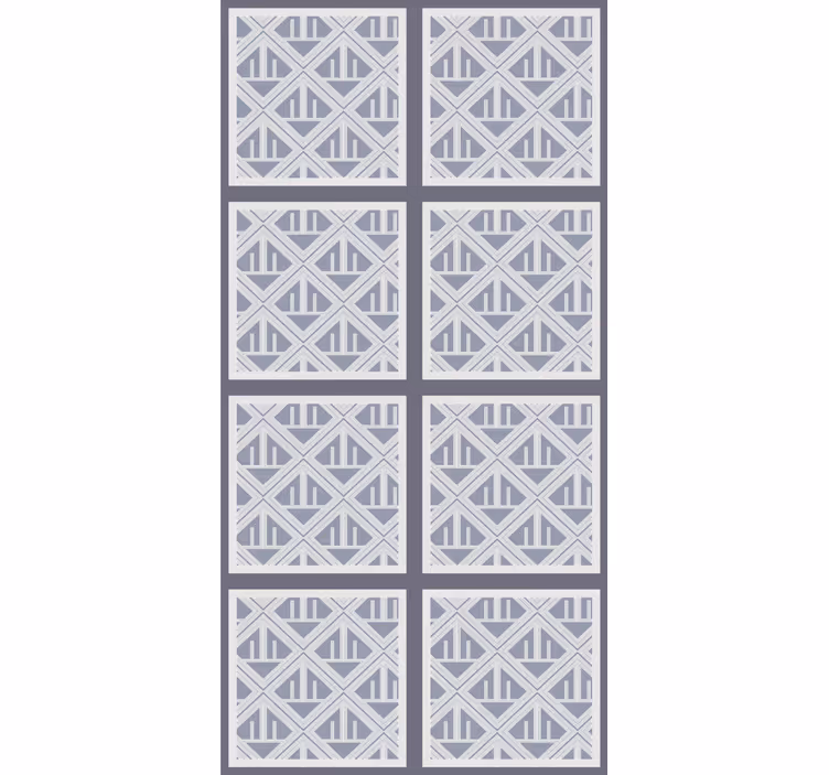 Fenster Rollo modern geometrisch gemusterte abschnitte - TenStickers