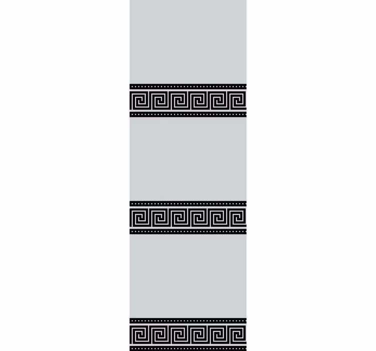 Rollo Fenster Elegant geometrische schwarze muster - TenStickers