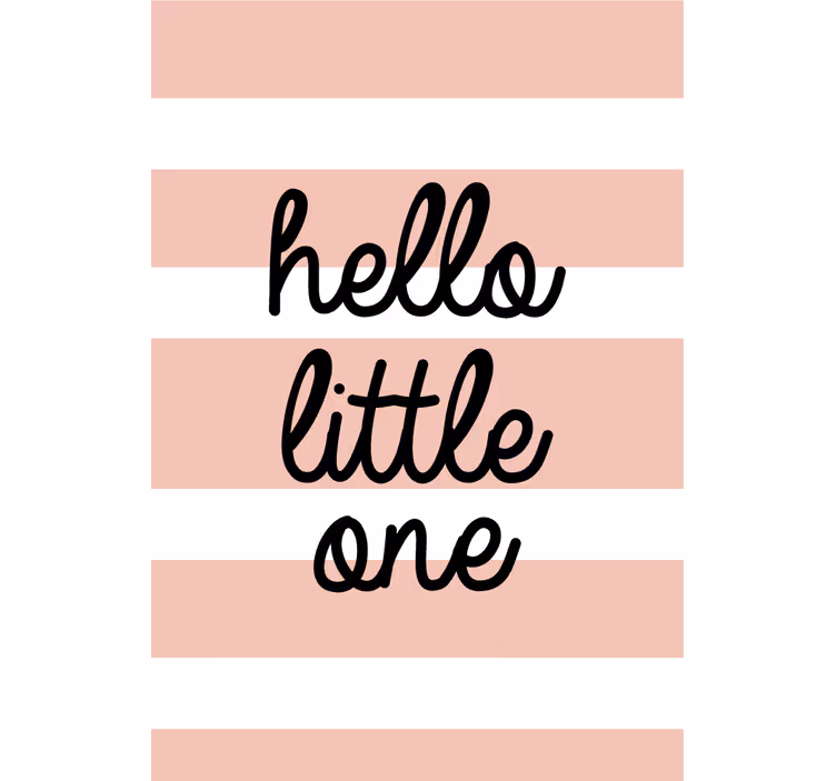 Rollo Fenster Spruch hello little one - TenStickers