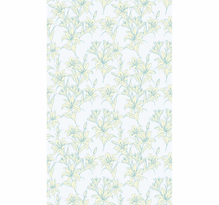 Rollo Fenster Blumen subtile botanische motive - TenStickers