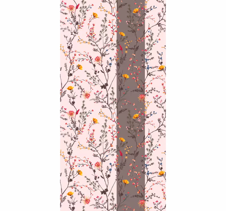 Rollo Fenster Blumen elegantes vogelmotiv - TenStickers