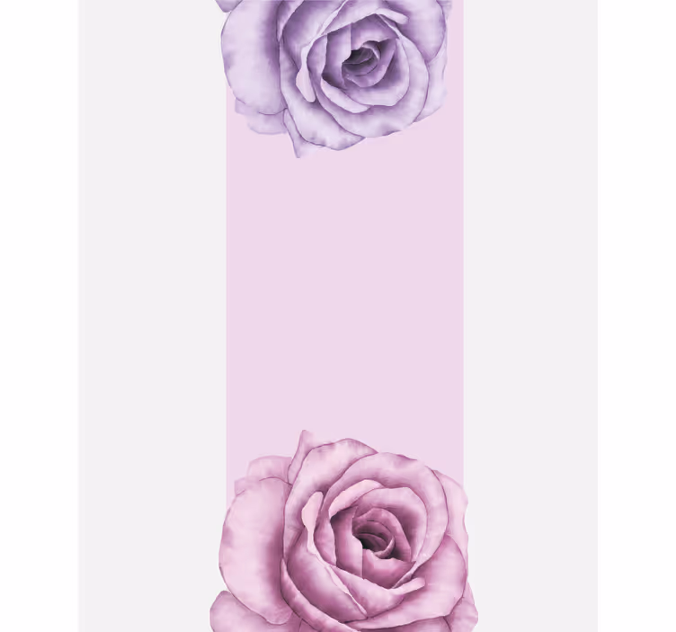 Rollo Fenster Blumen lila rosenakzent - TenStickers