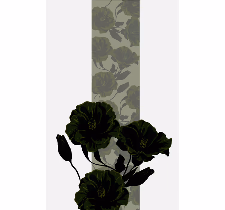 Rollo Fenster Blumen grünes rosenarrangement - TenStickers