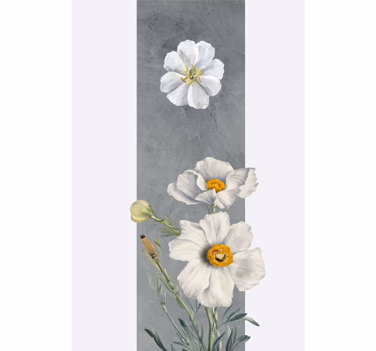 Rollo Fenster Blumen weißer blumenstrauß - TenStickers