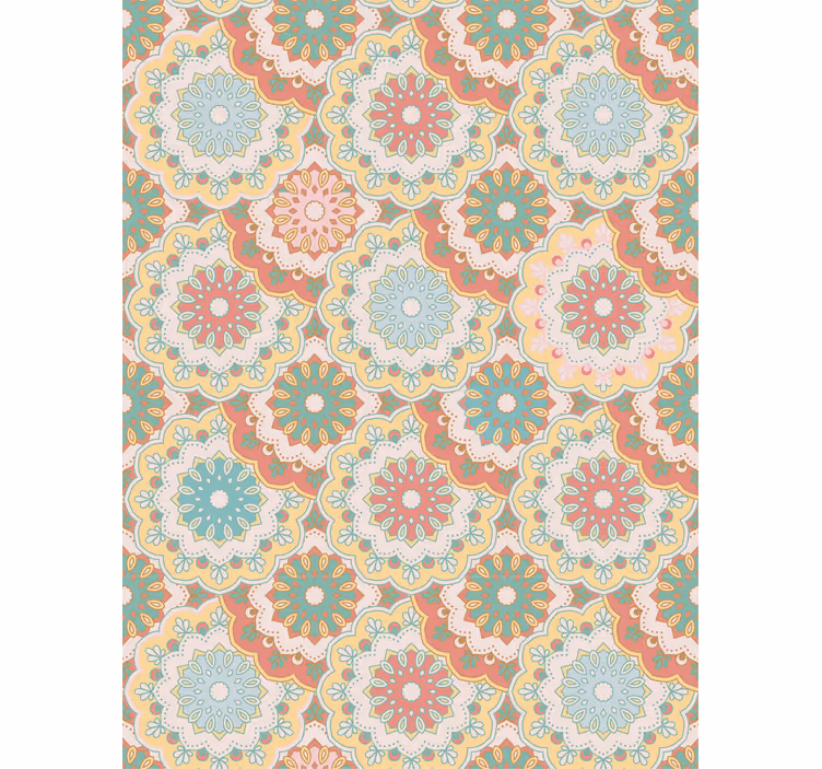 Rollo Fenster Blumen komplizierte florale muster - TenStickers