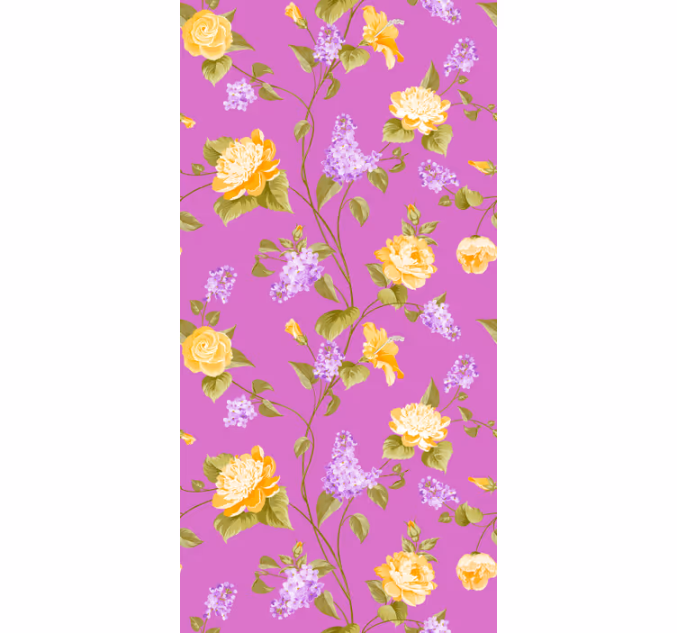 Rollo fenster blumen floralblüten paneele - TenStickers