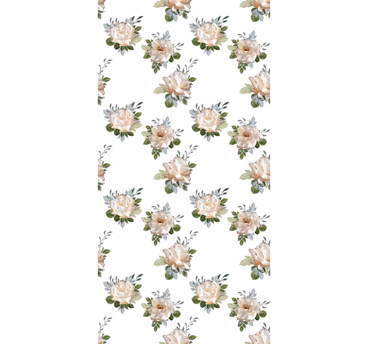 Rollo Fenster Blumen kosmopolitisches design - TenStickers