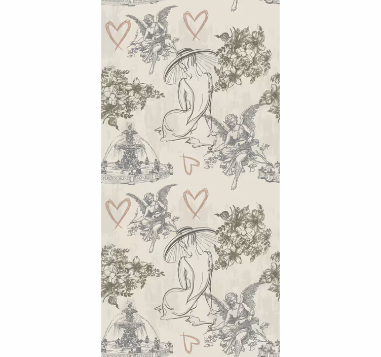 Rollo Fenster originell frauen und herzen - TenStickers