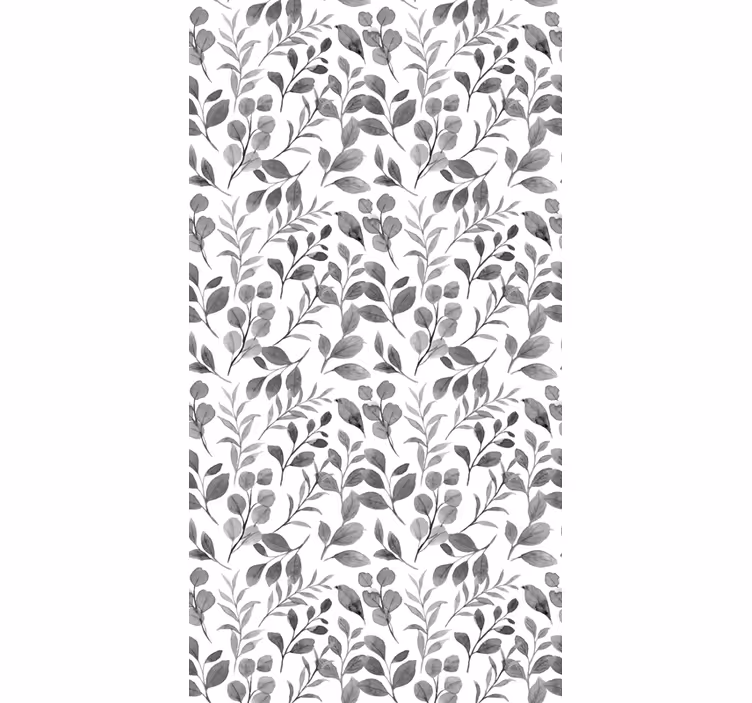 Rollo Fenster Blumen blattiges botanisches muster - TenStickers