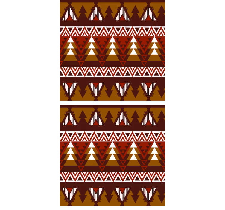Rollo Fenster skandinavisch geometrisches waldmuster - TenStickers