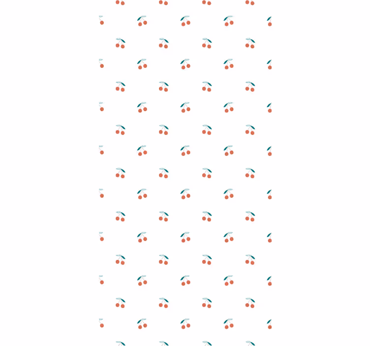 Rollo Fenster Obst kirschmuster-design - TenStickers