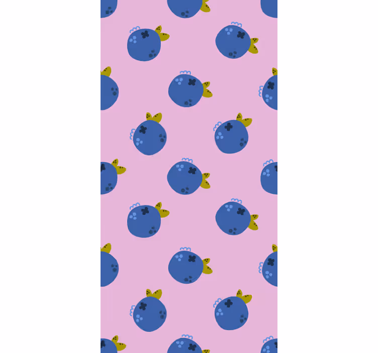Rollo Fenster Obst blaubeermuster - TenStickers