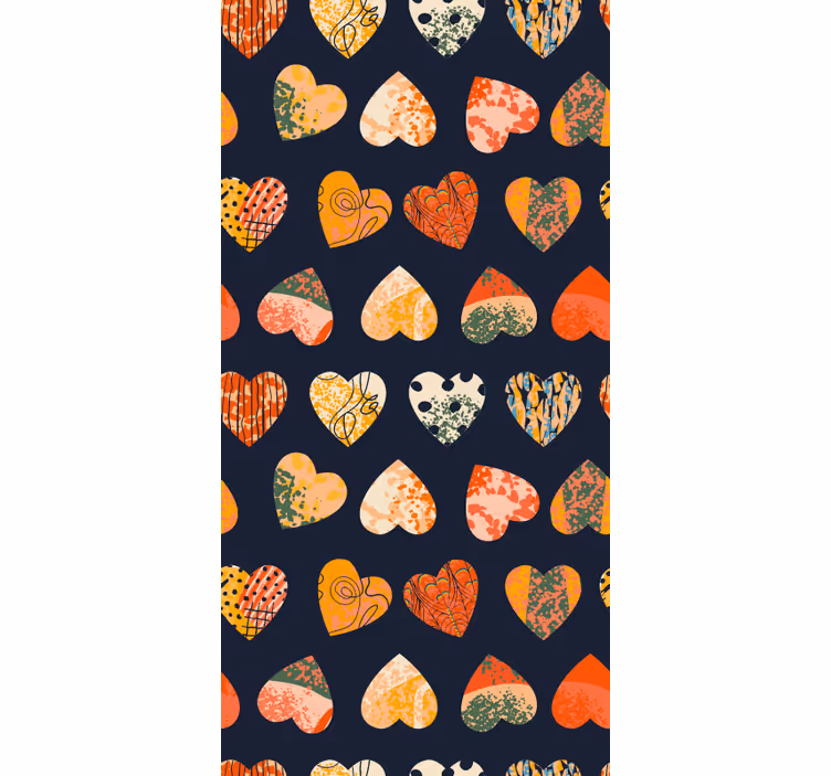 Rollo Fenster romantisch herzmuster-kollektion - TenStickers