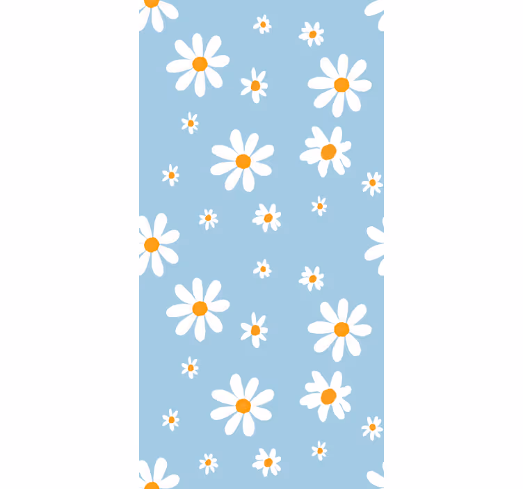 Rollo Fenster Blumen zarte gänseblümchen-muster - TenStickers