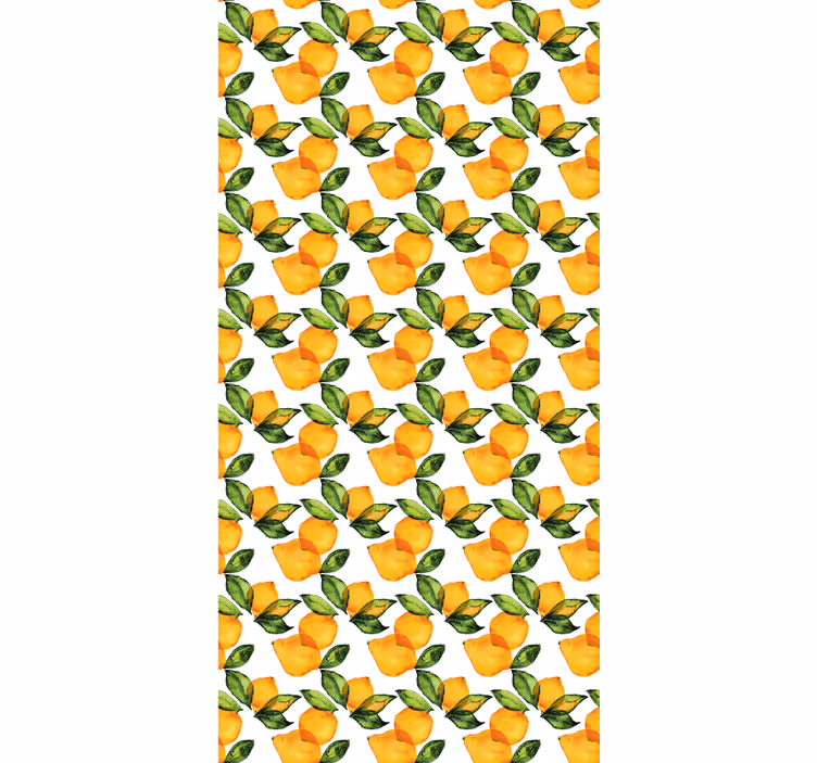Rollo mit Obst und Gemüse Zitrone im mediterranen stil - TenStickers