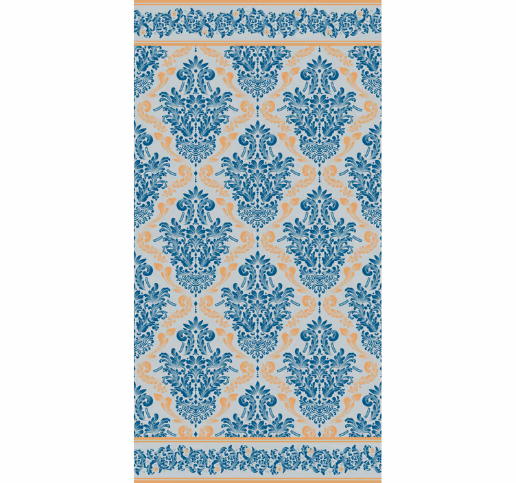 Rollo Fenster Elegant florales barockmuster - TenStickers