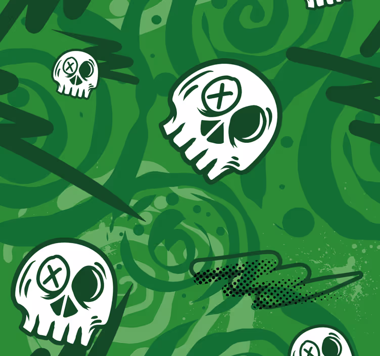Rollos Jugendliche graffiti-schädel - TenStickers