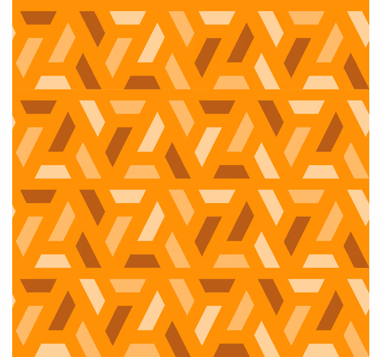 Rollos fürs Wohnzimmer geometrische orangetöne - TenStickers