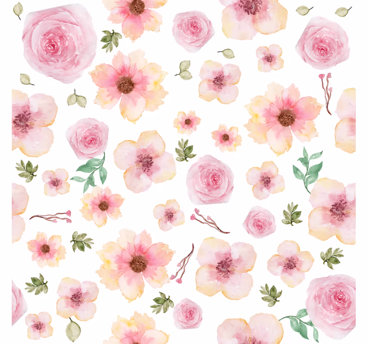 Rollo Blumen kleines blumenmuster - TenStickers