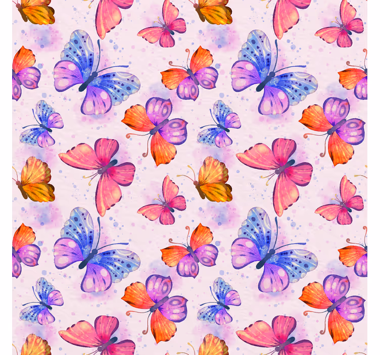 Rollos Schmetterlinge buntes aquarell - TenStickers