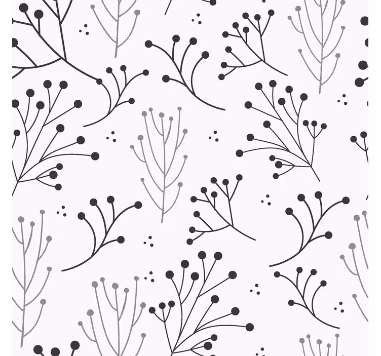 Rollo Fenster modern minimalistisch floral - TenStickers