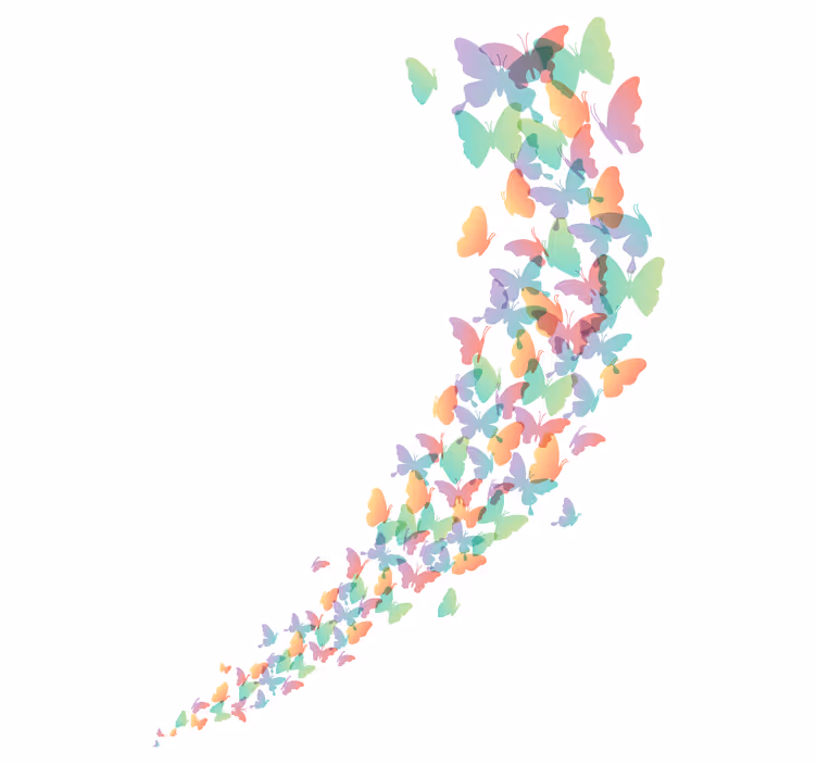 Rollo Fenster Schmetterlinge online fliegen - TenStickers