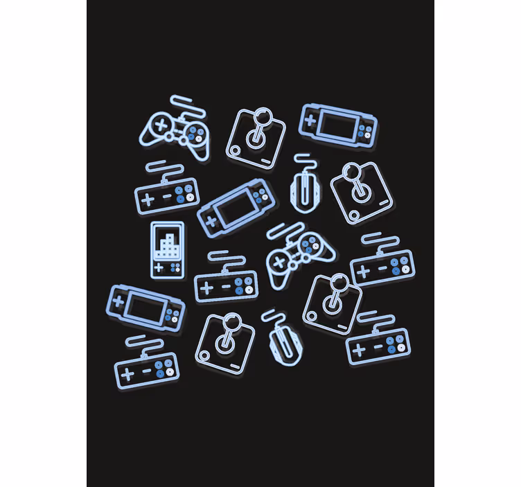 Rollo Fenster Geek blaue bedienelemente - TenStickers
