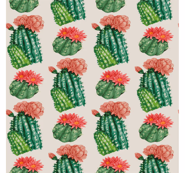 Rollo Fenster Kaktus wüste blumen - TenStickers