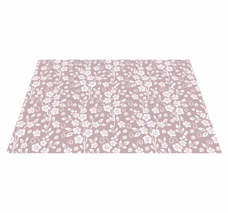 Elegante Blumenmuster Blumen Tischsets - TenStickers