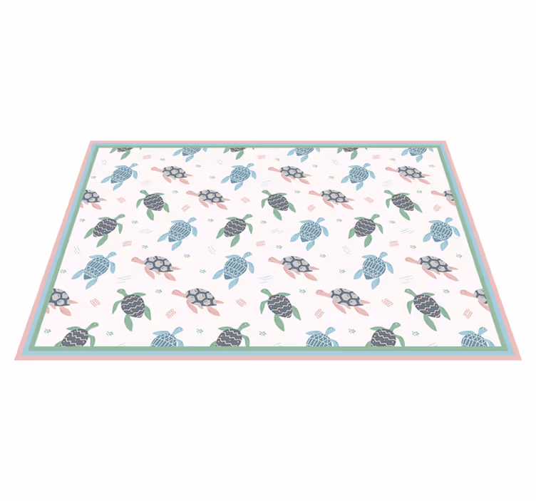 Tischset Kinder Sanfte Farben Schildkröten - TenStickers