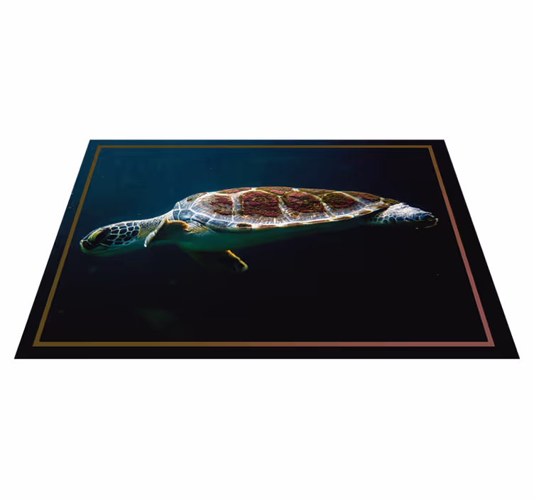Tischsets originell schildkröten wasserlandschaft - TenStickers