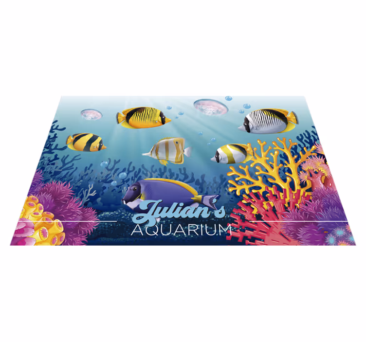 Tischset Fisch Fische schwimmen unter dem Meer - TenStickers