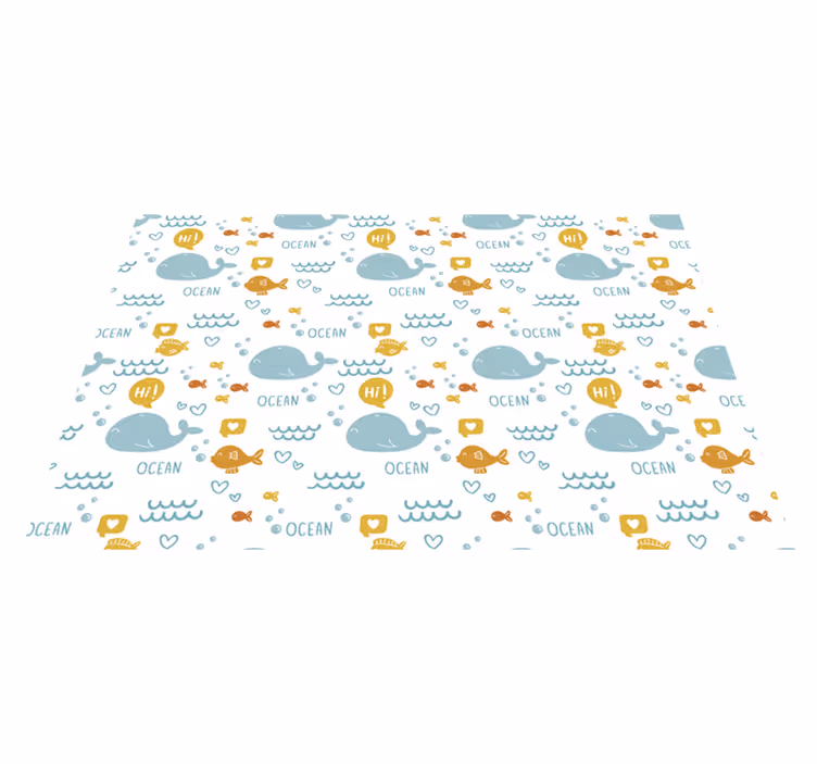 Tischset Fisch Bunter und fröhlicher Ozean - TenStickers