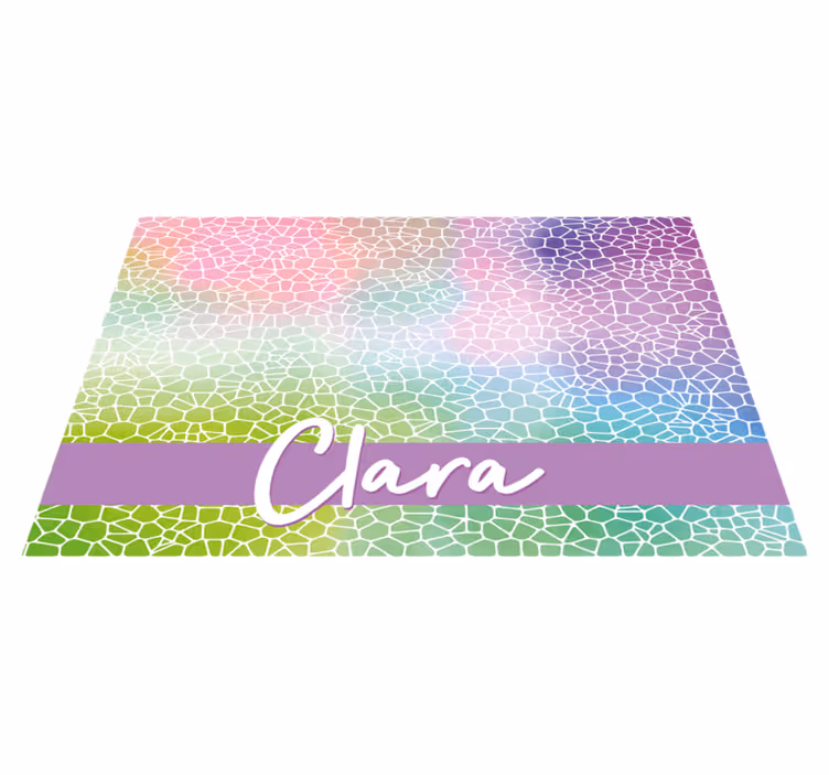 Tischset modern Moder Muster anpassbarer name - TenStickers