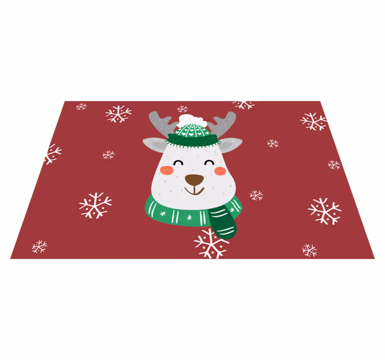 Weihnachtshirsch Tischset für Kinder - TenStickers