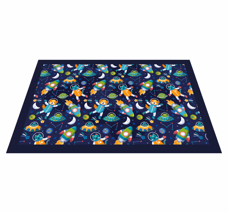 Tischset Kinder Weltraum Tiere - TenStickers