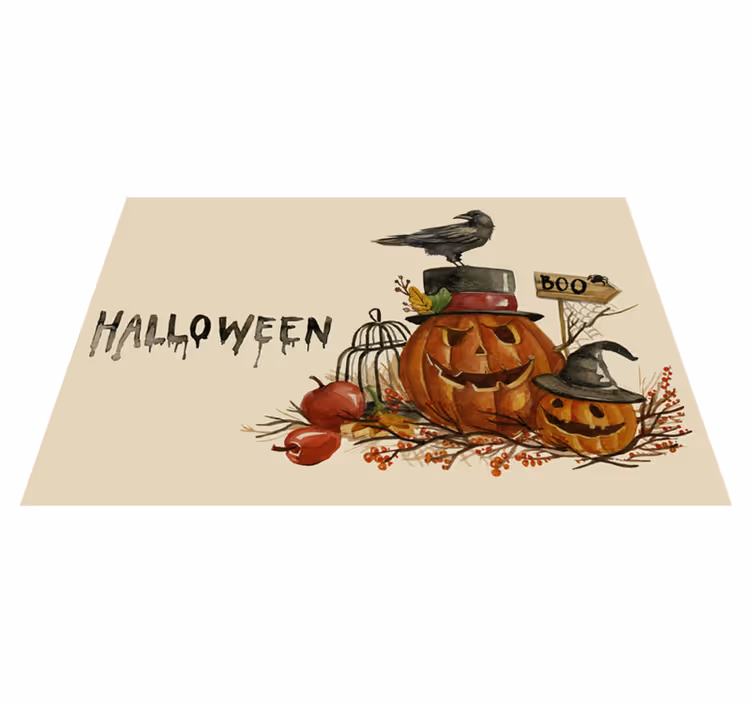 Tischset rechteckig Aquarell Halloween - TenStickers