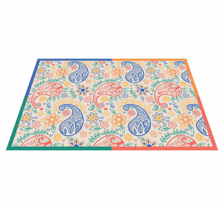 Platzset Paisley buntes paisley - TenStickers