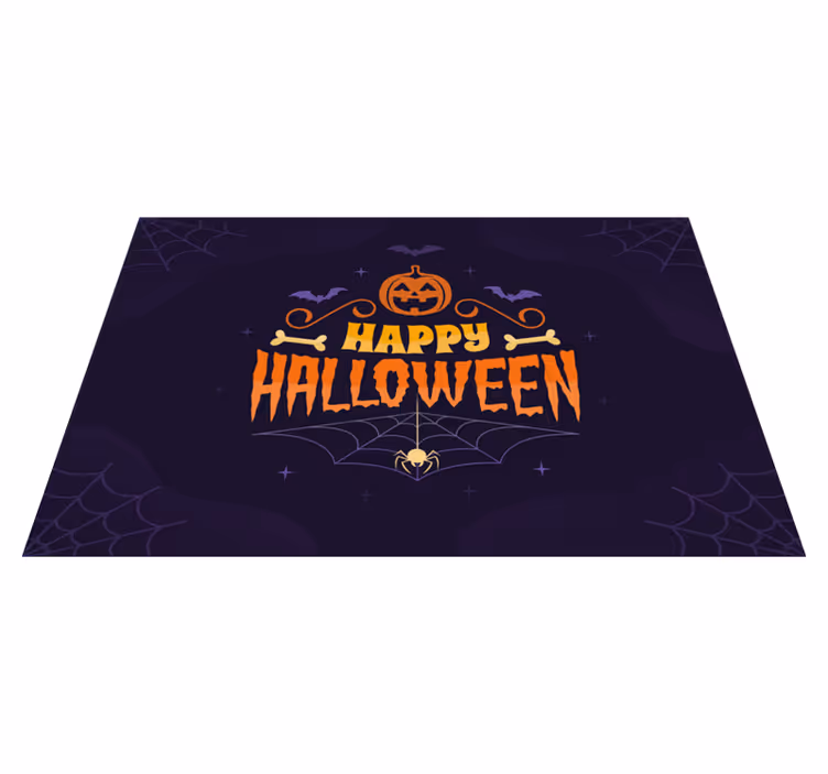 Happy halloween text Tischset - TenStickers