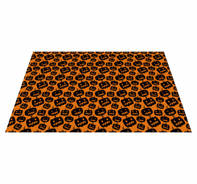Schwarz und orange Tischset - TenStickers