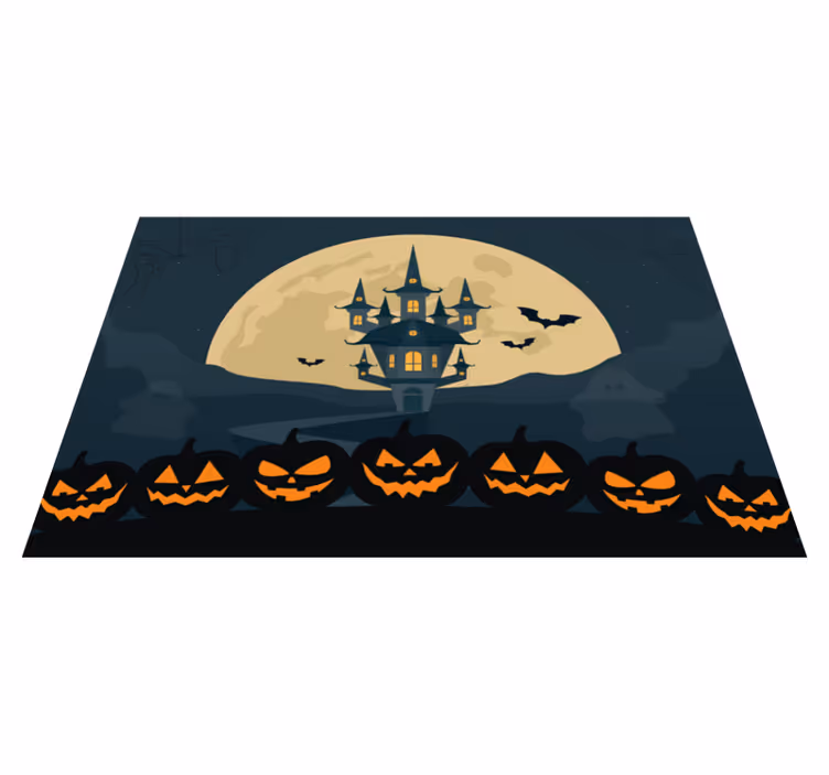 Tischset halloween gespenstische burgszene - TenStickers