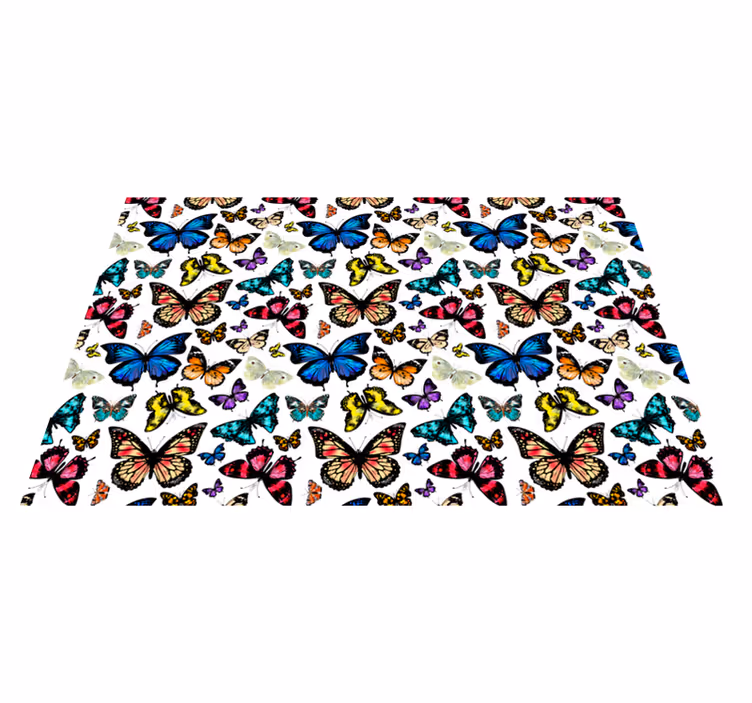 Tischset Schmetterling Schöne und bunte Schmetterlinge - TenStickers