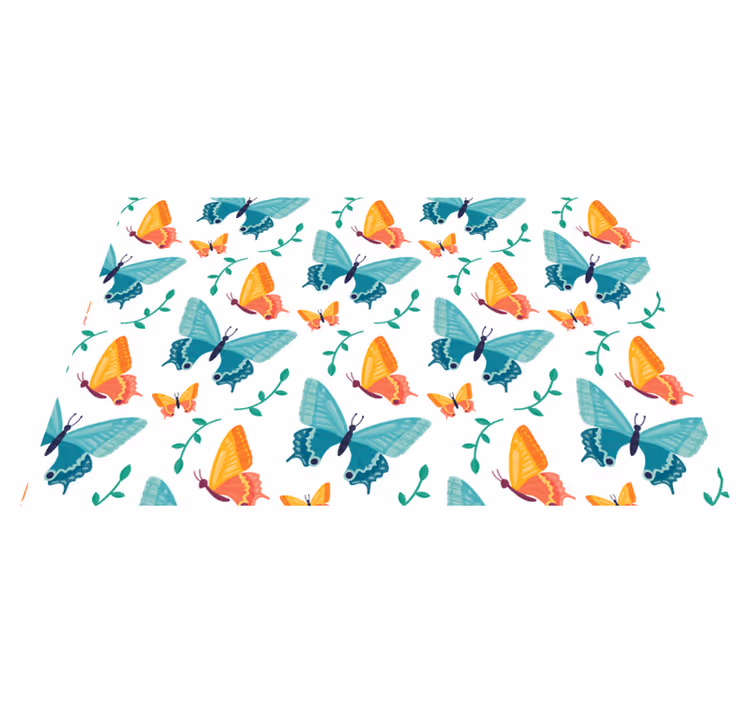 Tischsets originell mit buntem schmetterlingsmuster - TenStickers