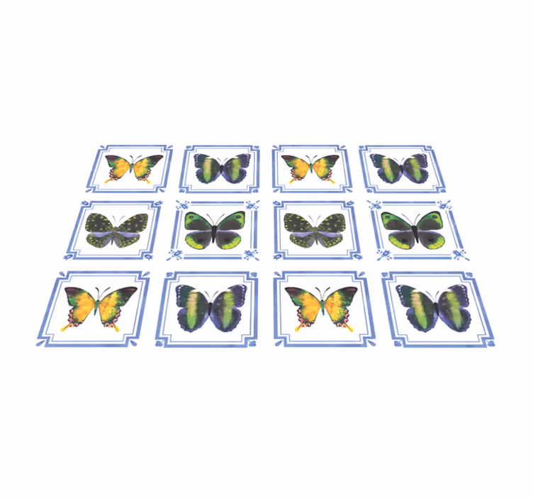 Tischsets originell mit schmetterlingsmuster - TenStickers