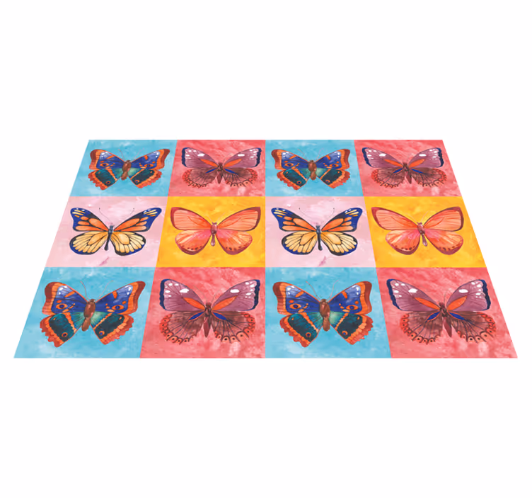 Tischsets originell mit lebhaftem schmetterlingsemblem - TenStickers